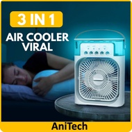 3 in 1 Air Cooler USB Connection Mini Portable Fan Aircond Humidifier 5 Sprays 600ml Liquid Storage Water Cooling / 冷风机