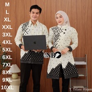 KATUN KEMEJA Men's Couple Batik Tops Latest JumboWanitas - Long Sleeve Shirts - Kimono Tunics for Nu