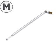 1M Metal Full-channel AM FM Radio Telescopic Antenna 63cm Length 4 Sections COD
