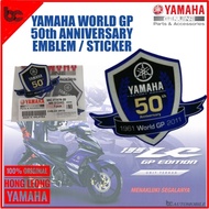 YAMAHA 50TH WORLD GP EMBLEM / STICKER / LOGO WGP 50TH ANNIVERSARY / 135LC LIMITED EDITION 55C