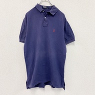 古著RALPH LAUREN POLO 短袖 Polo 衫，海軍藍，M 碼