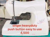 singer qtie sewing machine, push button heavy duty