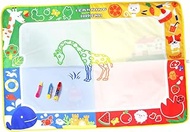 SAFIGLE Water Writing Pad Floor Coloring Art Mat Toys for Infant Brain Toy Water Mats Color Drawing Mat Painting Educational Toys Kids Playset Water Graffiti Mat Large Clear Water Child