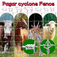 2mmTebal Pagar Lembu Pagar Kambing Cyclone Fence Pagar Kebun Cyclone Fence 50meter Galvanised Pagar 