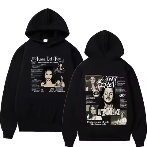 Singer Lana Del Rey Retro Pullover Hoody Ultraviolence Music Album Fashion Sweatshirt Men Women Hip 
