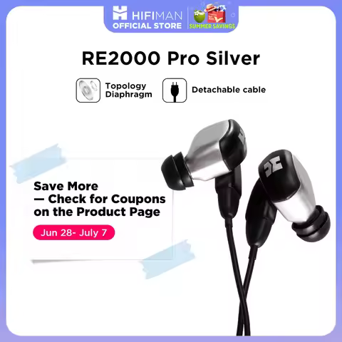 HIFIMAN RE2000 Pro Silver In-Ear Monitor with Topology Driver