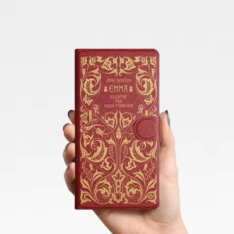 twosheep for Boox Palma2pro Palma2 Bigme Hibreak Pro Color Detachable Magnetic Case Vintage Book Cov