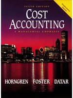 Cost Accounting: A Managerial Emphasis (Prentice Hall International Editions) (新品)