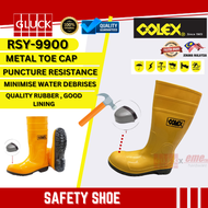 Colex RSY-9900 Safety Shoes Gumboot Rubber Boot Steel Toe | Kasut Getah Kuning Kepala Tapak Besi