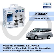 Philips New Ultinon Essential LED Bulb Gen2 6500K H4 Set for Nissan Serena C24 2001-2013