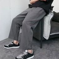 Korean Style Long Pants Simple Men Pants Fashion Drawstring Pants Ankle Pants Summer Trousers Men