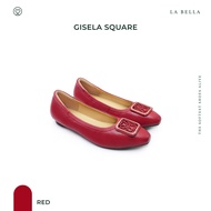 LA BELLA  รองเท้าคัชชูหนังแกะ รุ่น GISELA SQUARE STELLA 6 สี