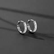 Earrings Men Style Single Earrings Men's Earrings Tang Grass Pattern Niche Design Earrings Earrings 