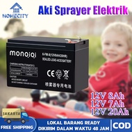 (COD) aki tangki semprot elektrik / aki sprayer elektrik ori /12V 8Ah Baterai Aki Battery Batre Kering Alat Semprot Sprayer Elektrik / aki tangki semprot cas / aki sprayer elektrik / AKI-12V7AH HITAM AKI KERING 12 Volt 12 Ah UNTUK MENYUPLAI ARUS LISTRIK