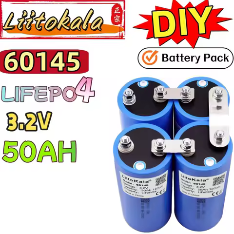 Liitokala latest launched 60145 50AH lifepo4 3.2V 5C for DIY battery pack high power vehicle home ap