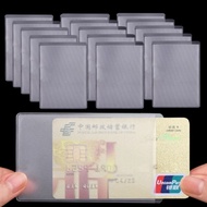 10pcs 9*5.3cm Waterproof Transparent  PVC Card Holder Matte Anti-magnetic Card Protector Sleeves Business Credit ID Cards Card Covers