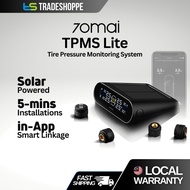 70mai TPMS Lite Tire Pressure Monitoring System Lite Midrive T02 Support USB + Solar Charging - App Enabled