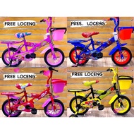 ♘Basikal Budak  12 Inch Bicycle Kids Basikal 12 Inci Untuk Umur 2-4 Tahun -1201♭