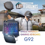 G92 mechanical feel / wired one-handed keyboard / mobile game