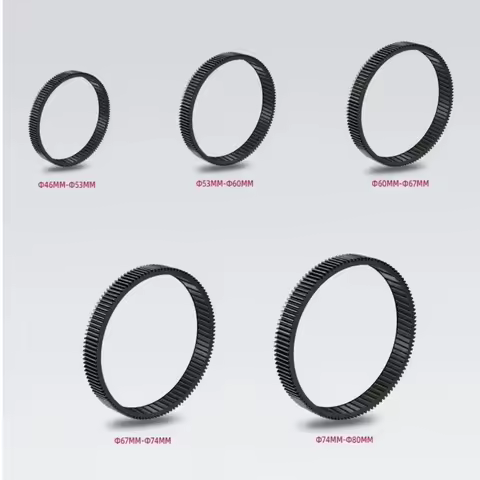 For SONY CANON NIKON Camera Seamless Focus Gear Ring 360 Rotation Follow Focus Ring 46mm-80mm SLR DS