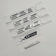 3d Chrome Car Trunk Letters 528i 535i 540i Logo Luxury Line Badge Xdrive Emblem Sticker For BMW E60 