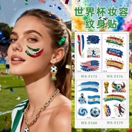 Sale World Cup Fan Cartoon Makeup Face Sticker Football Tattoo Sticker Sports Game Club Event Sticke