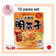 【Direct from Japan】Spicy Pollack Roe Spaghetti Sauce 2 servings x 10 packs　Mentaiko Pasta Sauce with Topping Nori (Laver) Direct From JAPAN