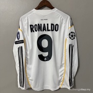 2009-10 Real Madrid home retro long sleeved football jersey