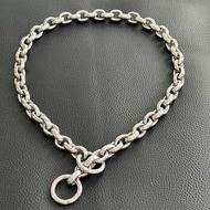 P Chain Dog Chain Medium Large Dog Walking Dog Special Stainless Steel Collar Corgi Collar Chain Hor