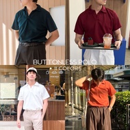 CU PANTS เสื้อโปโล ผ้าRIB "นุ่ม เบา สบาย ยับยาก ยืดหยุ่นสูง" เสื้อโปโลชาย  : รุ่น Minimal Polo Shirt