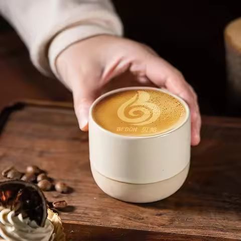 Ceramic Coffee Cup Vintage Coarse Pottery Water Cup 100ml 180ml 230ml Japan Tea Mugs Stoneware Espre