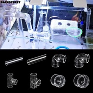 BACKSTREET Acrylic Pipe Fittings,  90 Degree Elbow Tank Tee Way Joints, 16 20mm Transparent Plexigla
