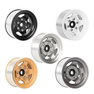 4pcs 1.55" Metal Beadlock Wheel 5-Spoke Wheel Rim for RC 1/10 D90 CC01 LC70 MST