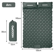 MODOFO ที่นอนลม มีหมอน ที่นอนลมกลางแจ้ง เบาะนอนพกพา เตียงเป่าลม ที่นอนแคมป์ปิ้ง พกพาสะดวก 190X60ซม