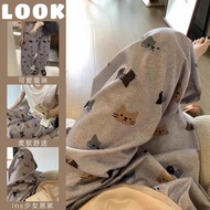 Cute Cat Print Pajama Pants - Loose Casual Wear for Women