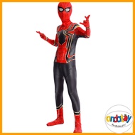 Bộ đồ người nhện kèm mũ cho bé trai trang phục Haloween hoá trang Siêu Nhân Người Nhện cho bé trai E