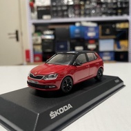 1: 43 Iscale Original Factory Skoda Fabia Skoda Fabia Car Model Red