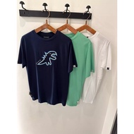 Agnes B New Fashion Cotton Short Sleeved Dinosaur Print Logo Couple T-shirt