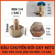 Oxy_Nito converter to refrigeration R22 Gas charging line