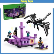 21264 The Ender Dragon and End Ship Building Blocks My World Toys Gifts for Boys and Girls