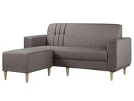 3 Seater+Stool Fabric Sofa