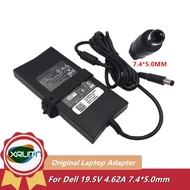 Genuine 19.5V 4.62A 90W Slim Laptop AC Adapter Power Charger for Dell DA90PE1-00 PA-3E ADP-90VH B WK