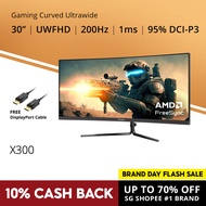 PRISM+ X300 30" 200Hz 1ms Curved Ultrawide 21:9 [2560 x 1080] Adaptive Sync Gaming Monitor