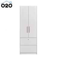 [O2O] DAISY 2 door wardrobe with two drawers/ 2 Pintu Almari baju laci/ Almari pakaian modern/ Storage Cabinet Organizer