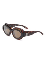 BALENCIAGA SUPERBUSY ACETATE ROUND SUNGLASSES