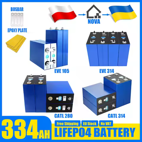 EU Stock EVE105AH 280AH 334AH 314AH Lifepo4 Rechargeable Battery Grade A Lithium Batteries for Solar