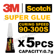 3M Super Glue AD119 Gel Type Gam Gajah Kuat Adhesive 0.7g Alternative For 3 Seconds and 502 Glue Gum