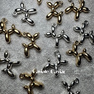 Silver Gold Mini Poodle Pendant Charm Pendant | DIY Accessories/ Bracelet Necklace| CavialeCaviar
