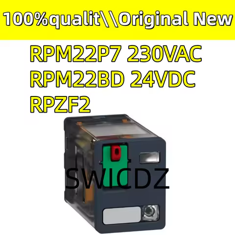 100% new and original RPM22BD RPM22P7 RPZF2 2CO 15A RELAY+LTB+LED 24VDC 230VAC
