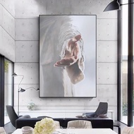 Lukisan kanvas Tangan Tuhan Jesus, Lukisan Potret Kristian Jesus Berikan TanganMu, Cetakan Poster Se